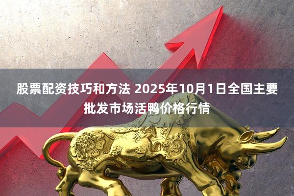 股票配资技巧和方法 2025年10月1日全国主要批发市场活鸭价格行情